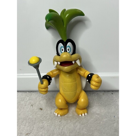 Other - Jakks World of Nintendo 4" Super Mario Iggy Koopa MAGIC WAND Figure Complete